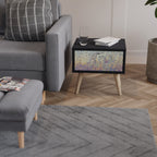 MOSAIC OF COLORS Mesa de Cabeceira em Acabamento Preto