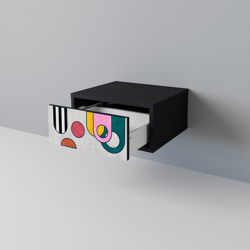 COOL STORY Mesa de Cabeceira em Acabamento Preto