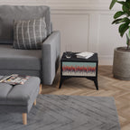 CHROMA CONTOURS Mesa de Cabeceira em Acabamento Preto