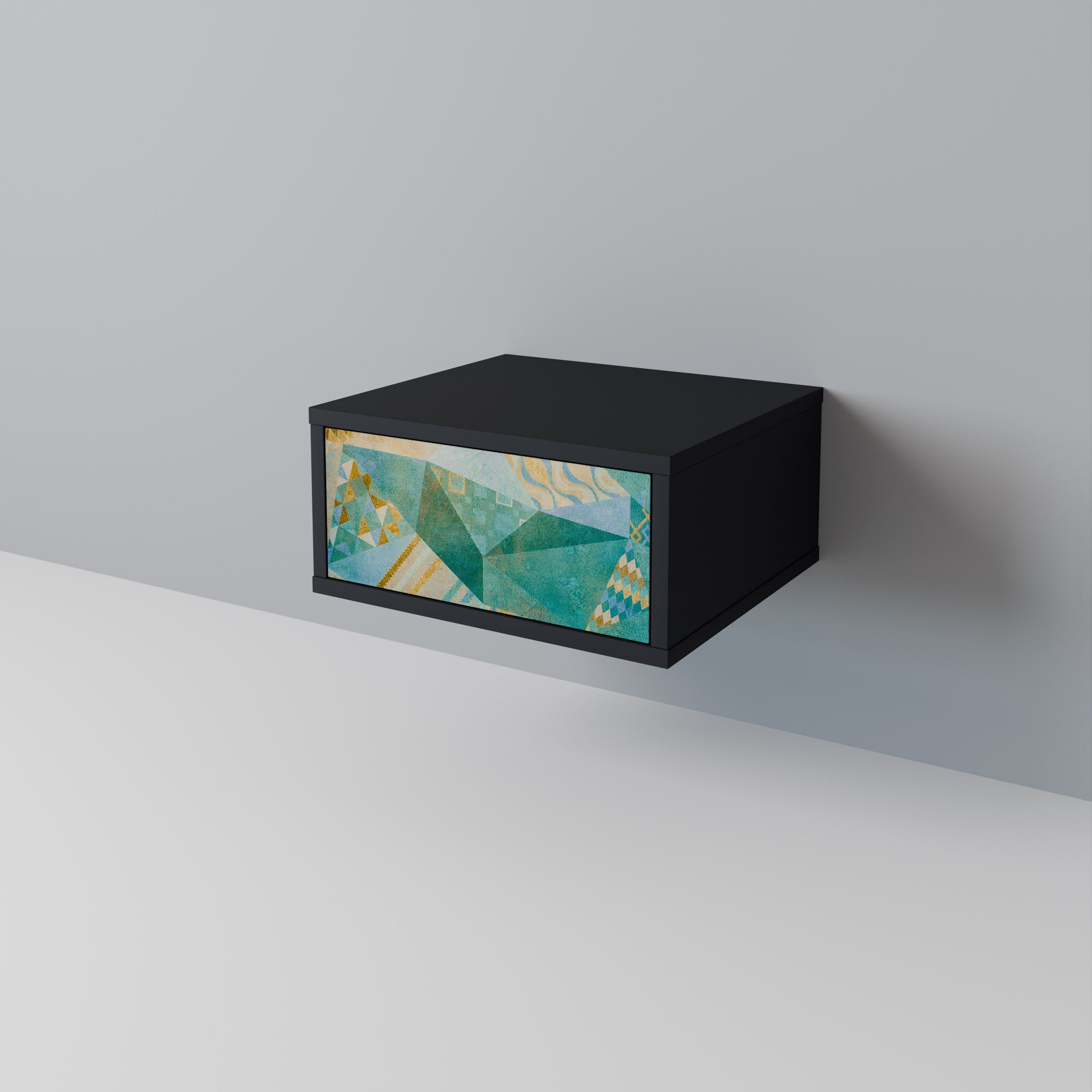 SPECTRUM SPLENDOR Mesa de Cabeceira em Acabamento Preto