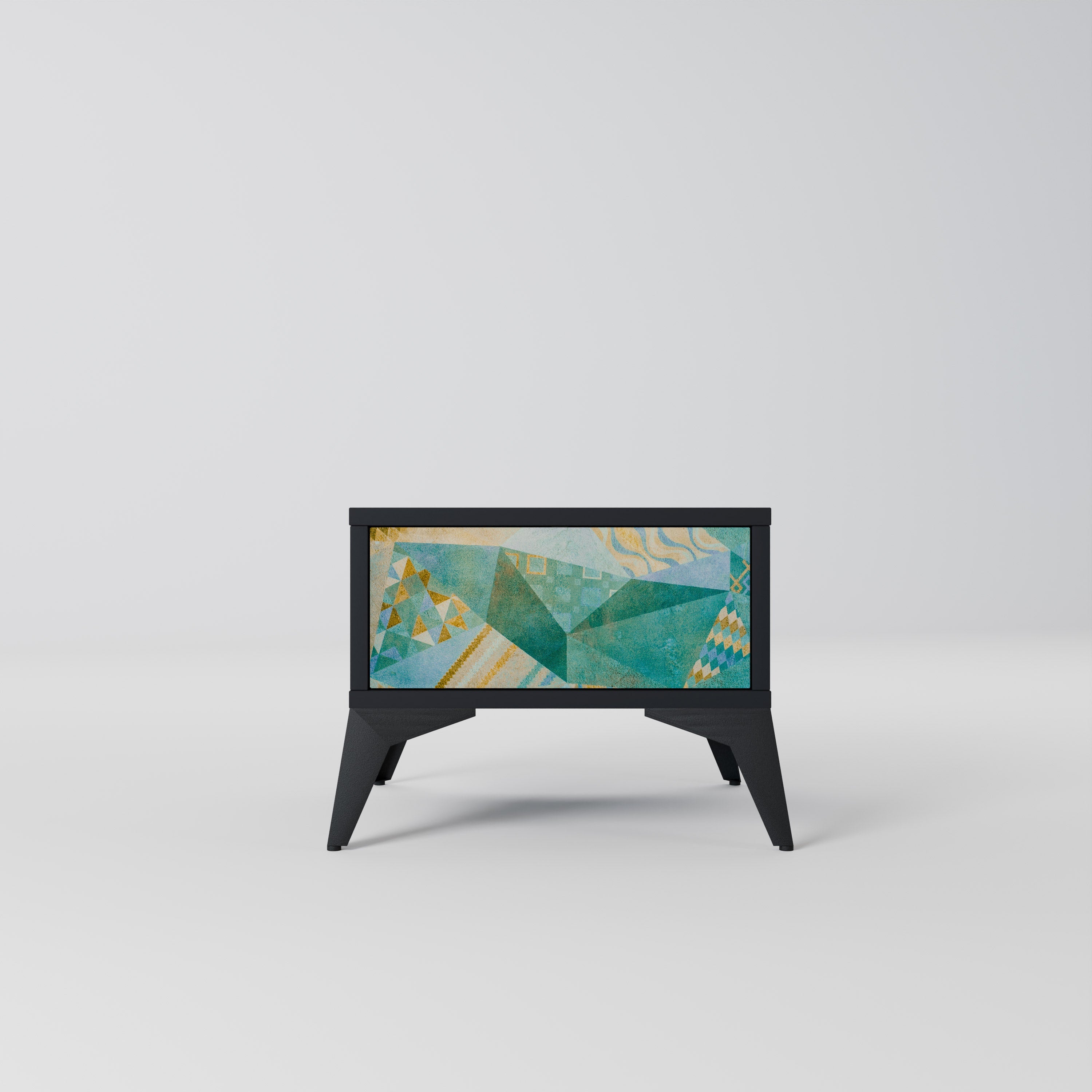 SPECTRUM SPLENDOR Mesa de Cabeceira em Acabamento Preto