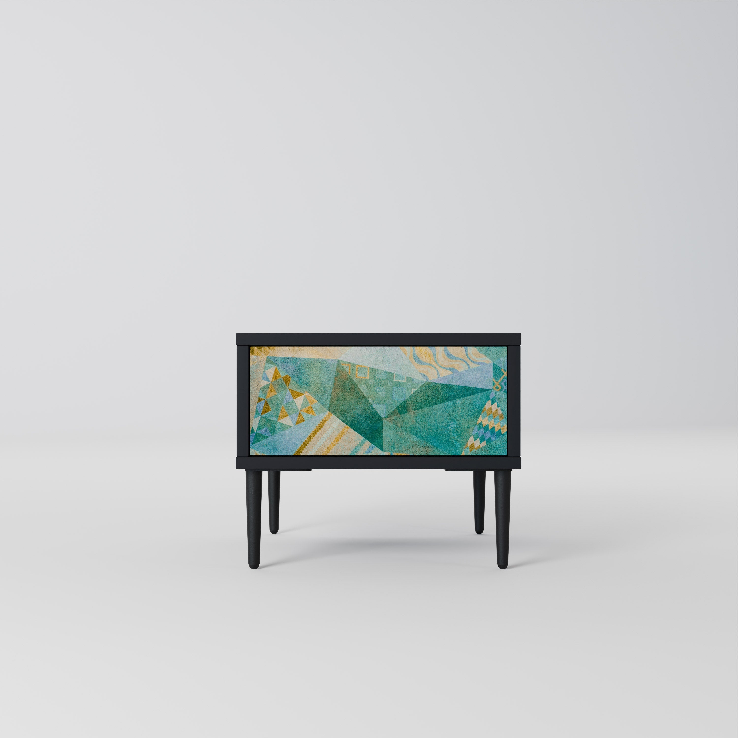 SPECTRUM SPLENDOR Mesa de Cabeceira em Acabamento Preto