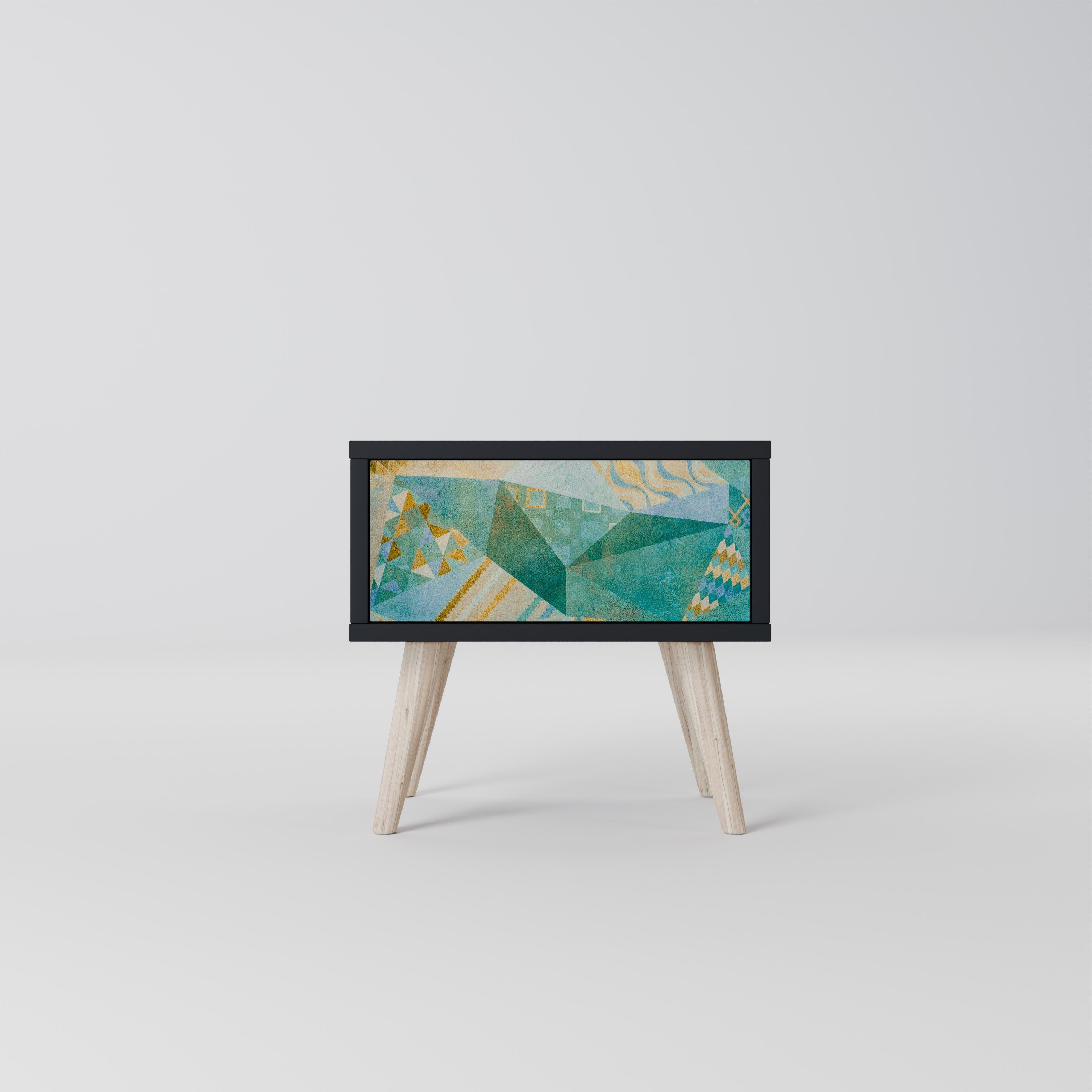 SPECTRUM SPLENDOR Mesa de Cabeceira em Acabamento Preto