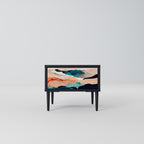 ABSTRACT LANDSCAPE Mesa de Cabeceira em Acabamento Preto
