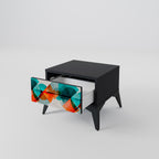 CIRCULAR RHAPSODY Nightstand in Black Finish