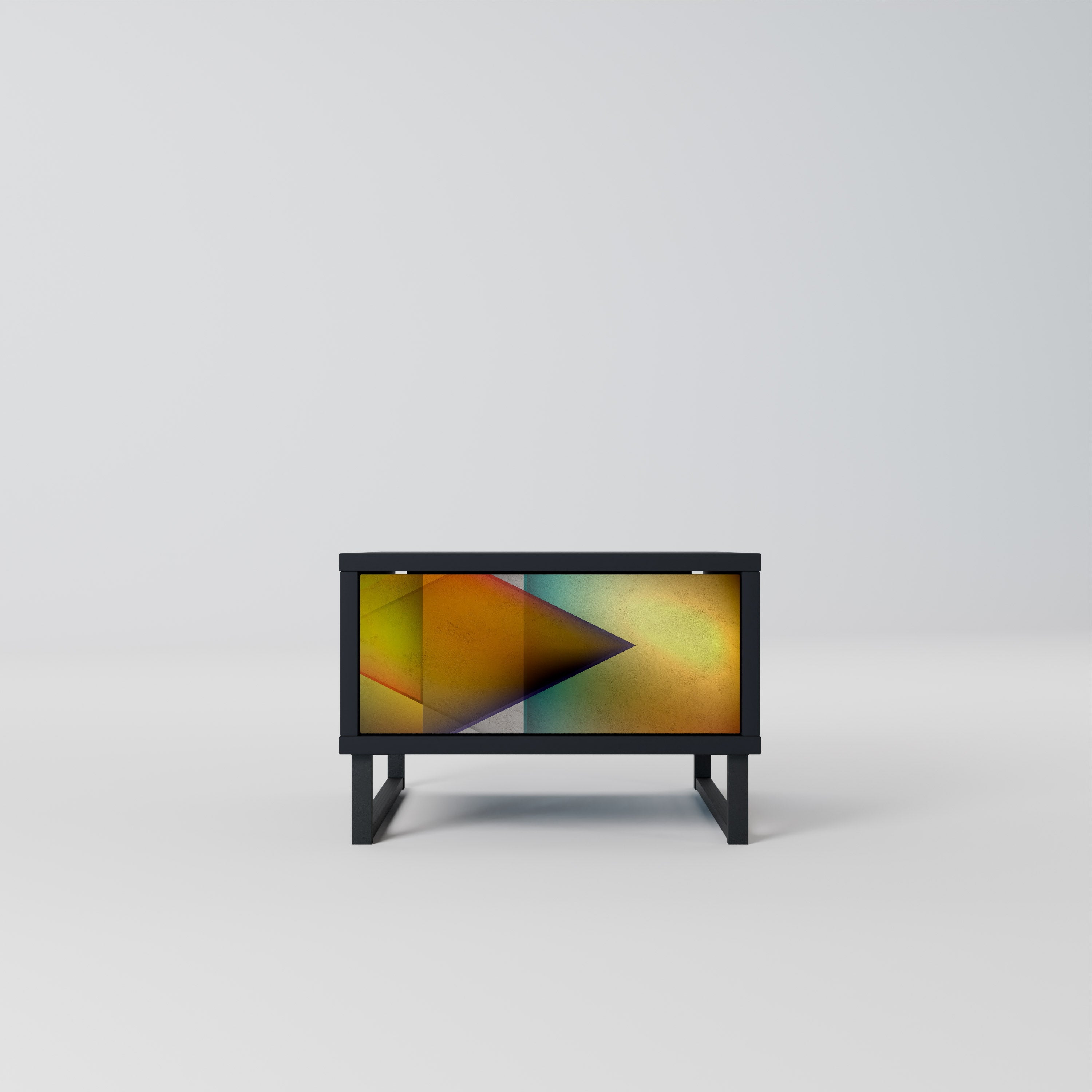 PIERCING SHARPNESS Mesa de Cabeceira em Acabamento Preto