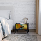 PIERCING SHARPNESS Mesa de Cabeceira em Acabamento Preto