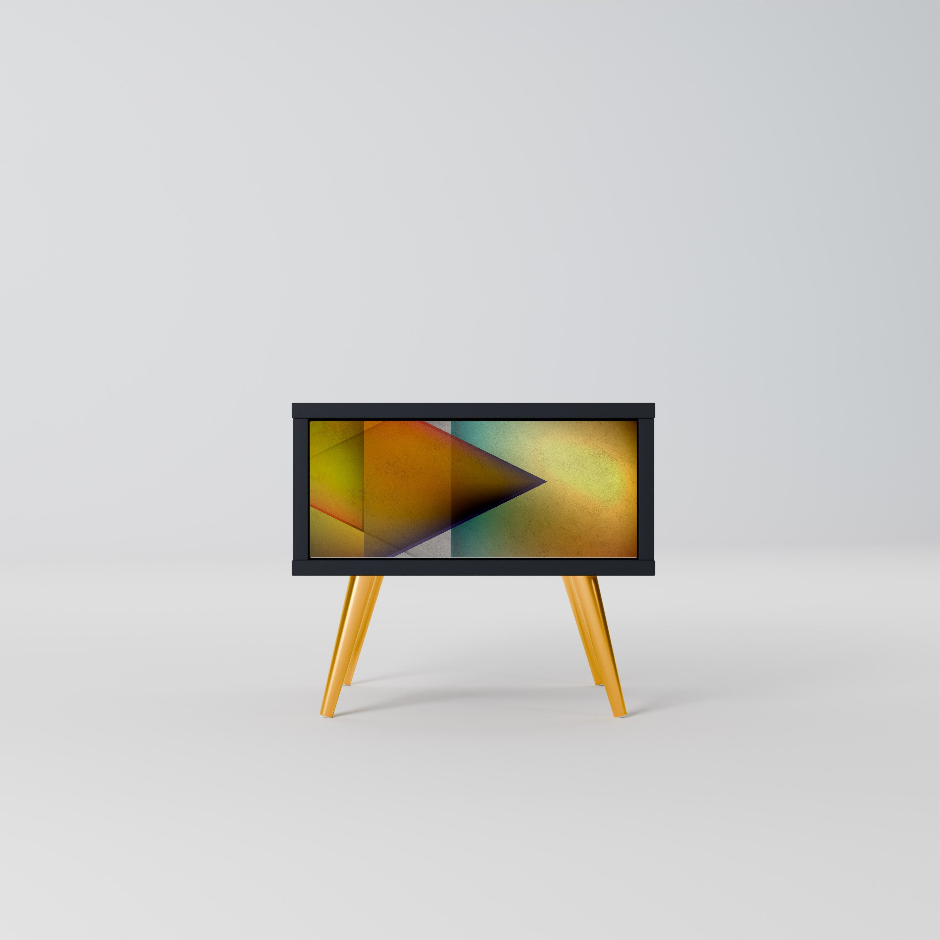 PIERCING SHARPNESS Mesa de Cabeceira em Acabamento Preto