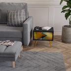 PIERCING SHARPNESS Mesa de Cabeceira em Acabamento Preto