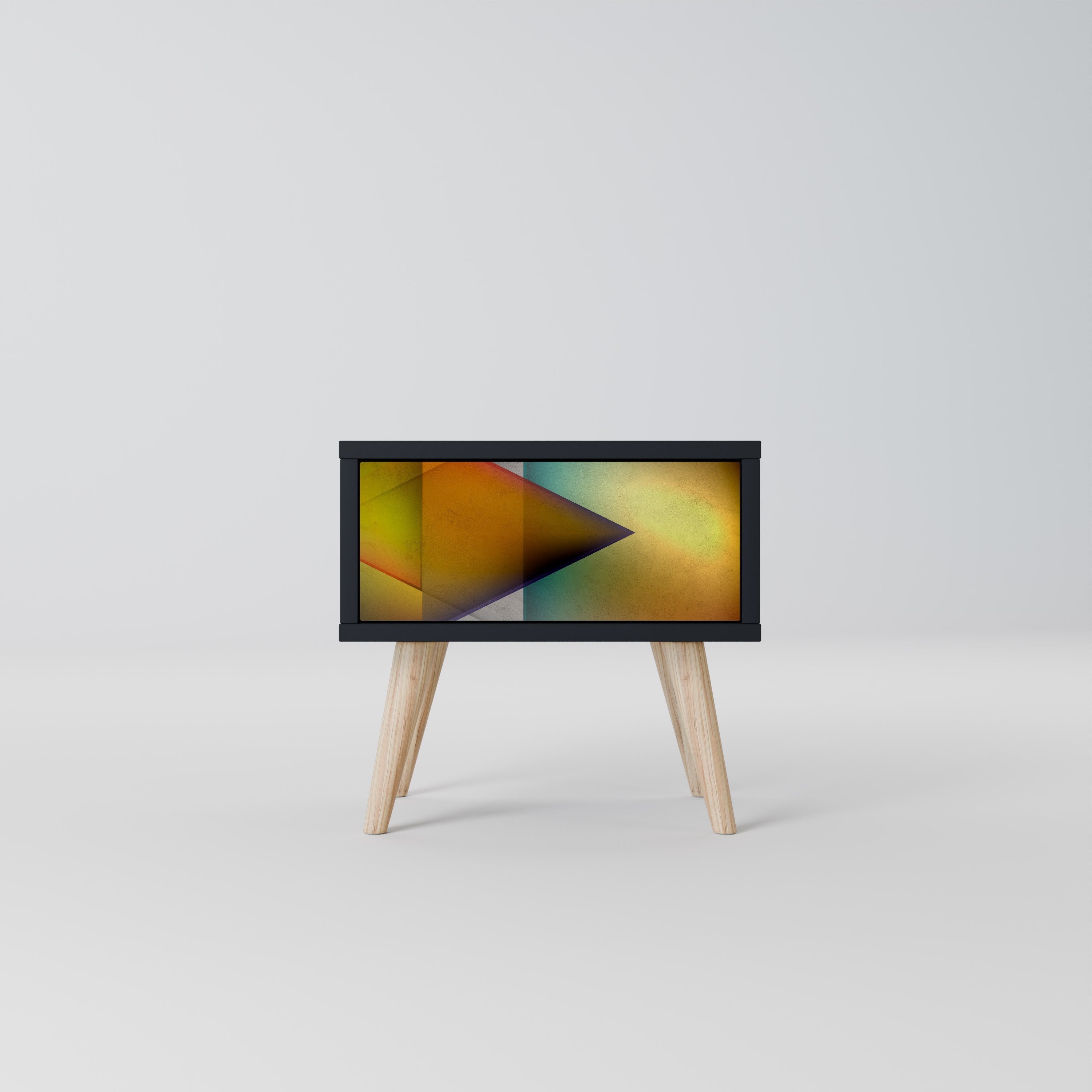 PIERCING SHARPNESS Mesa de Cabeceira em Acabamento Preto