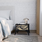 UNIFIED FRAGMENTS Mesa de Cabeceira em Acabamento Preto