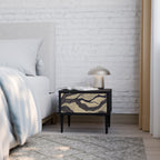 UNIFIED FRAGMENTS Mesa de Cabeceira em Acabamento Preto