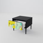 BODY LANGUAGE Nightstand in Black Finish