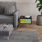 BODY LANGUAGE Nightstand in Black Finish