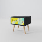 BODY LANGUAGE Nightstand in Black Finish
