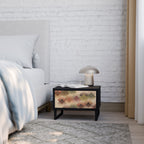 GEOMETRIC FUSION Nightstand in Black Finish