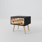 GEOMETRIC FUSION Nightstand in Black Finish