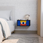 GEOMETRIC EYES Mesa de Cabeceira em Acabamento Preto