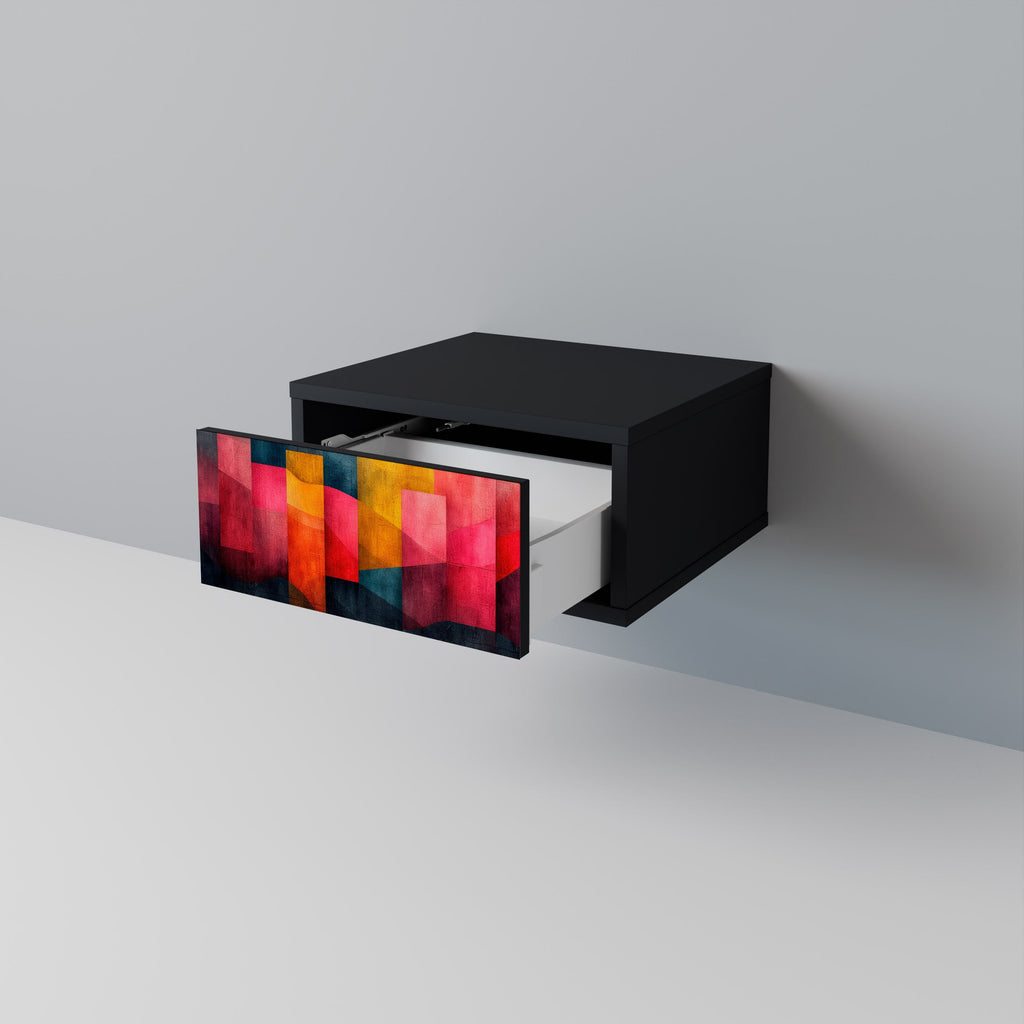 COLORFUL SOUNDS Mesa de Cabeceira em Acabamento Preto