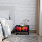 COLORFUL SOUNDS Mesa de Cabeceira em Acabamento Preto