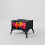 COLORFUL SOUNDS Mesa de Cabeceira em Acabamento Preto