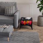 COLORFUL SOUNDS Mesa de Cabeceira em Acabamento Preto
