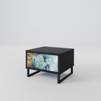 ABSTRACT THOUGHTS Nightstand in Black Finish