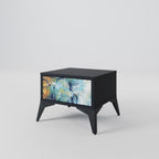ABSTRACT THOUGHTS Nightstand in Black Finish
