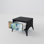 ABSTRACT THOUGHTS Nightstand in Black Finish