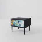 ABSTRACT THOUGHTS Nightstand in Black Finish