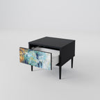 ABSTRACT THOUGHTS Nightstand in Black Finish