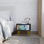 ABSTRACT THOUGHTS Nightstand in Black Finish