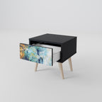 ABSTRACT THOUGHTS Nightstand in Black Finish