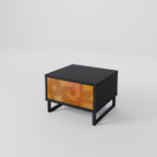 STRENGTHENING RELATION Nightstand in Black Finish
