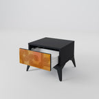 STRENGTHENING RELATION Nightstand in Black Finish
