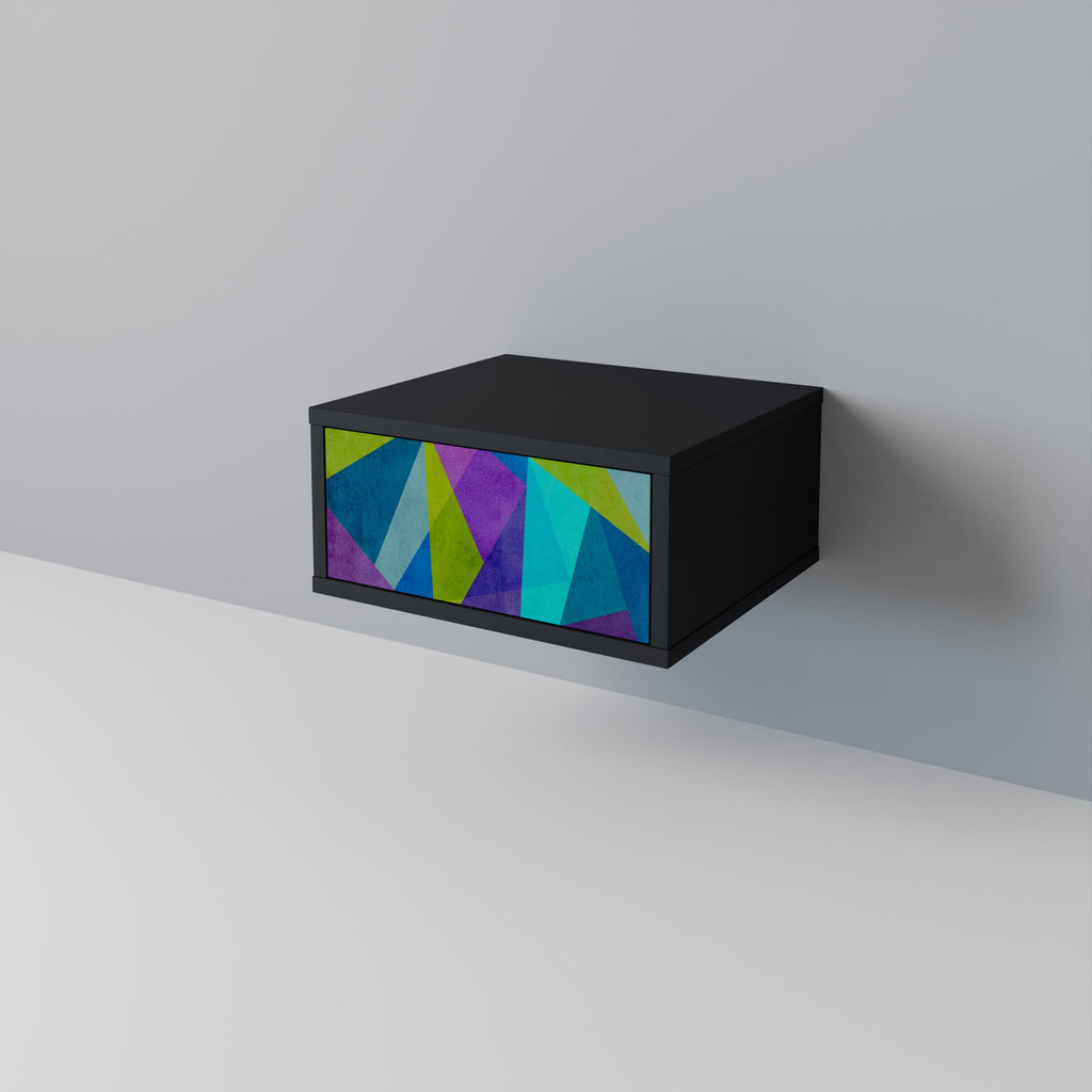 COLD SHOWCASE Nightstand in Black Finish