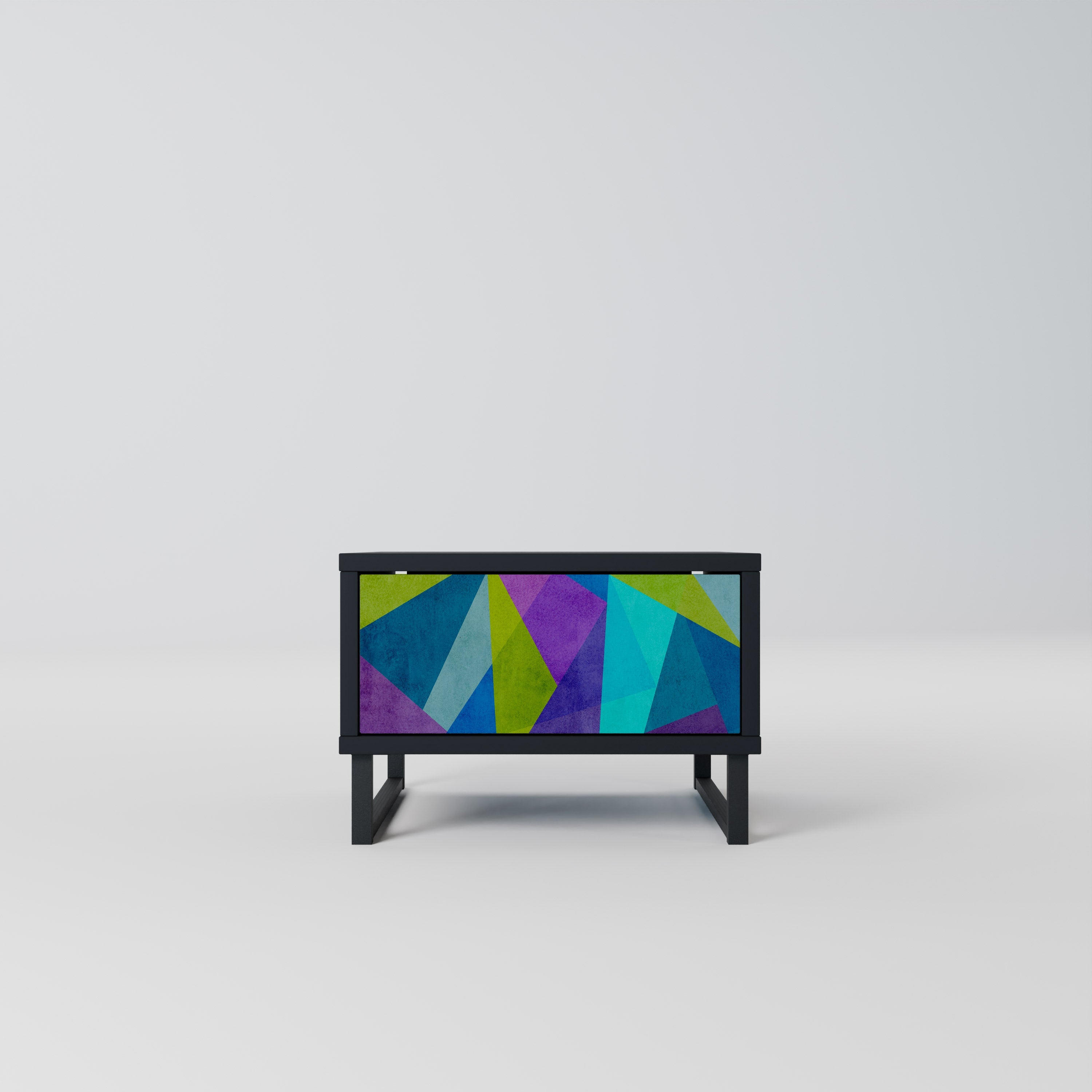 COLD SHOWCASE Mesa de Cabeceira em Acabamento Preto