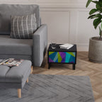 COLD SHOWCASE Nightstand in Black Finish