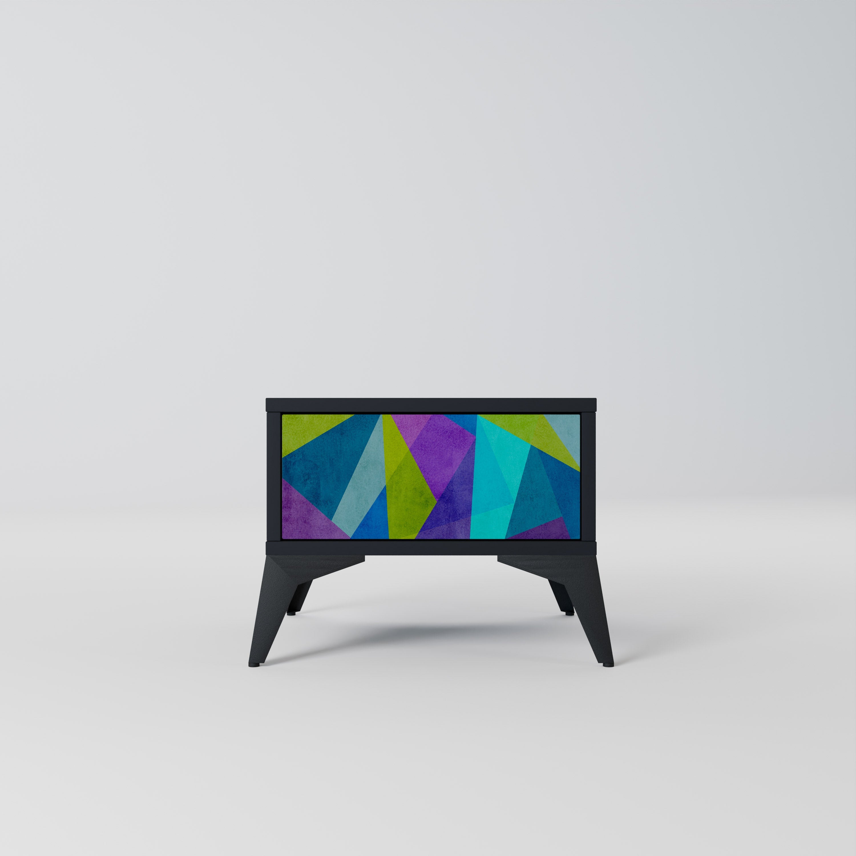 COLD SHOWCASE Mesa de Cabeceira em Acabamento Preto