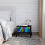 COLD SHOWCASE Nightstand in Black Finish