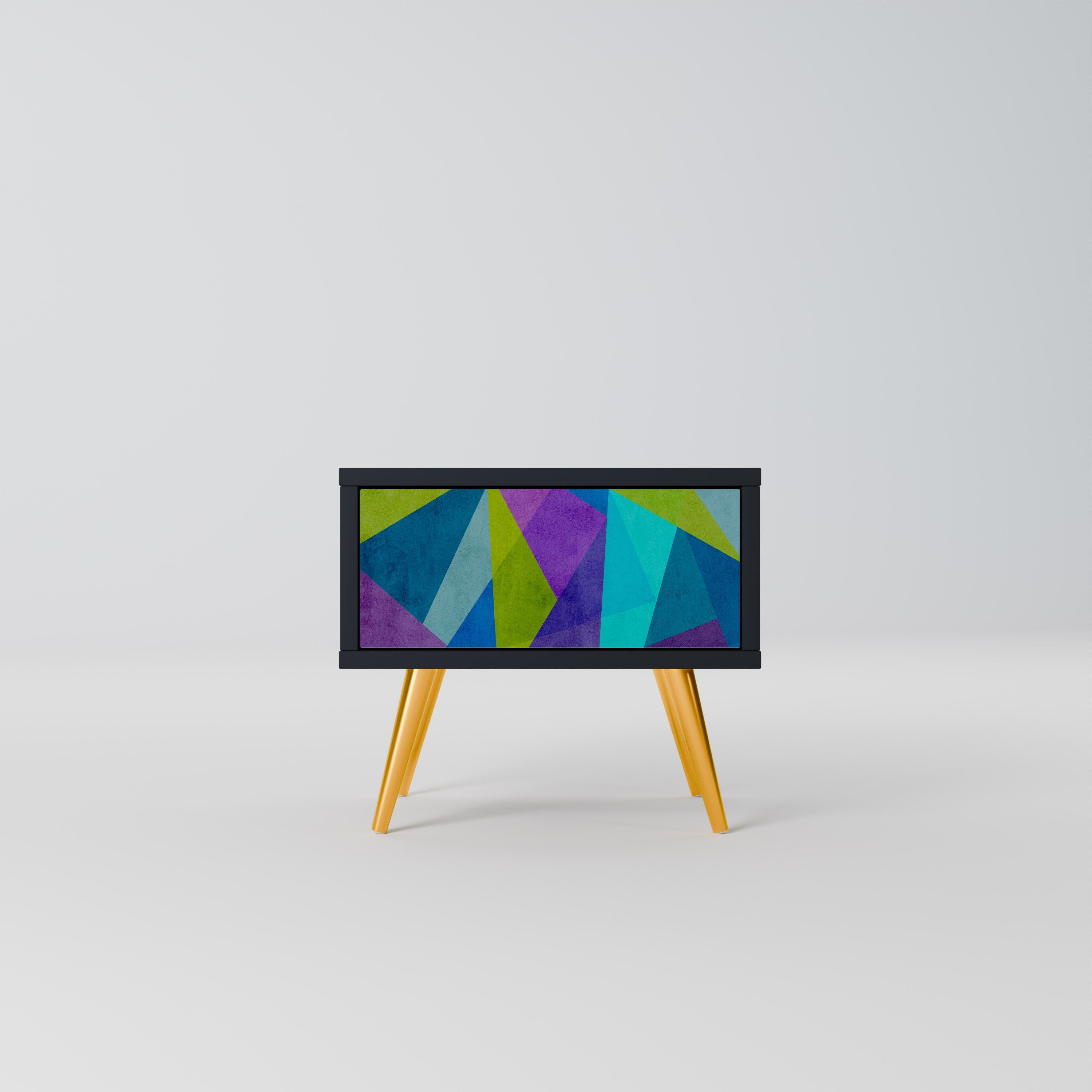 COLD SHOWCASE Mesa de Cabeceira em Acabamento Preto