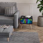 COLD SHOWCASE Nightstand in Black Finish