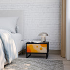 ORANGE ARRANGEMENT Mesa de Cabeceira em Acabamento Preto