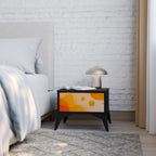 ORANGE ARRANGEMENT Mesa de Cabeceira em Acabamento Preto