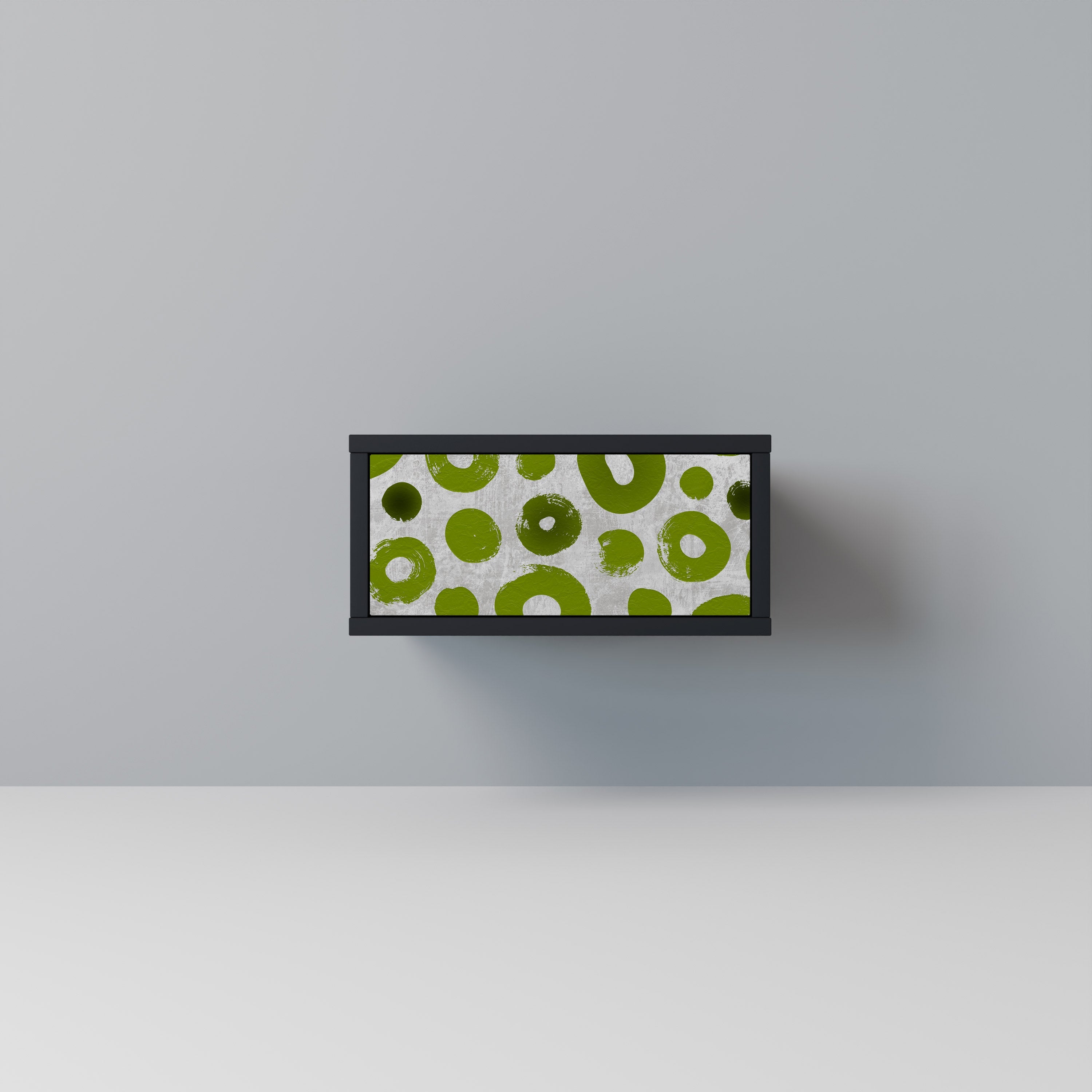 GREEN RHAPSODY Mesa de Cabeceira em Acabamento Preto