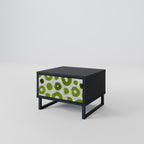 GREEN RHAPSODY Nightstand in Black Finish