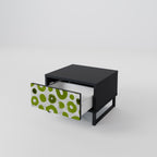 GREEN RHAPSODY Nightstand in Black Finish