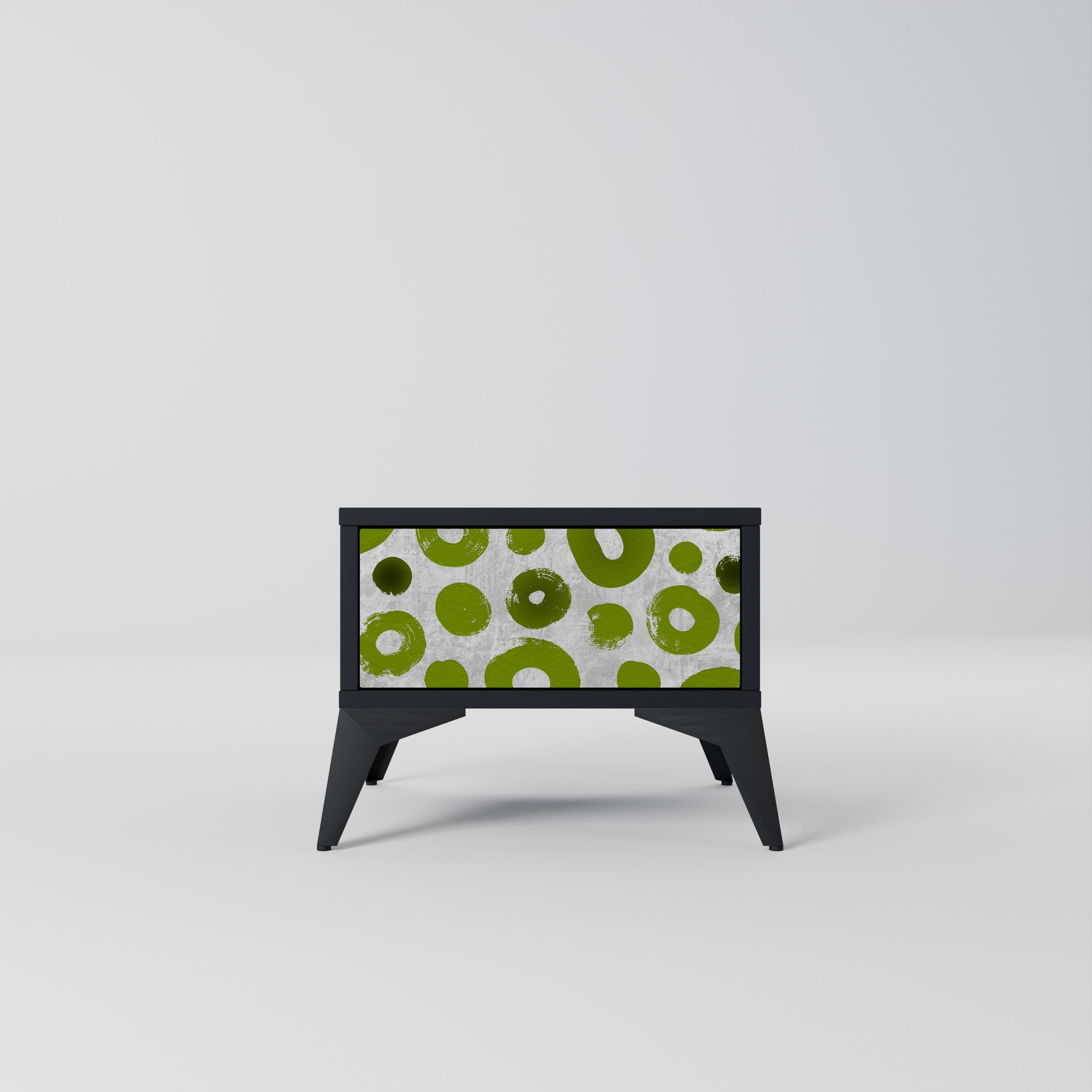 GREEN RHAPSODY Mesa de Cabeceira em Acabamento Preto