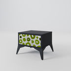 GREEN RHAPSODY Nightstand in Black Finish