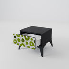 GREEN RHAPSODY Nightstand in Black Finish